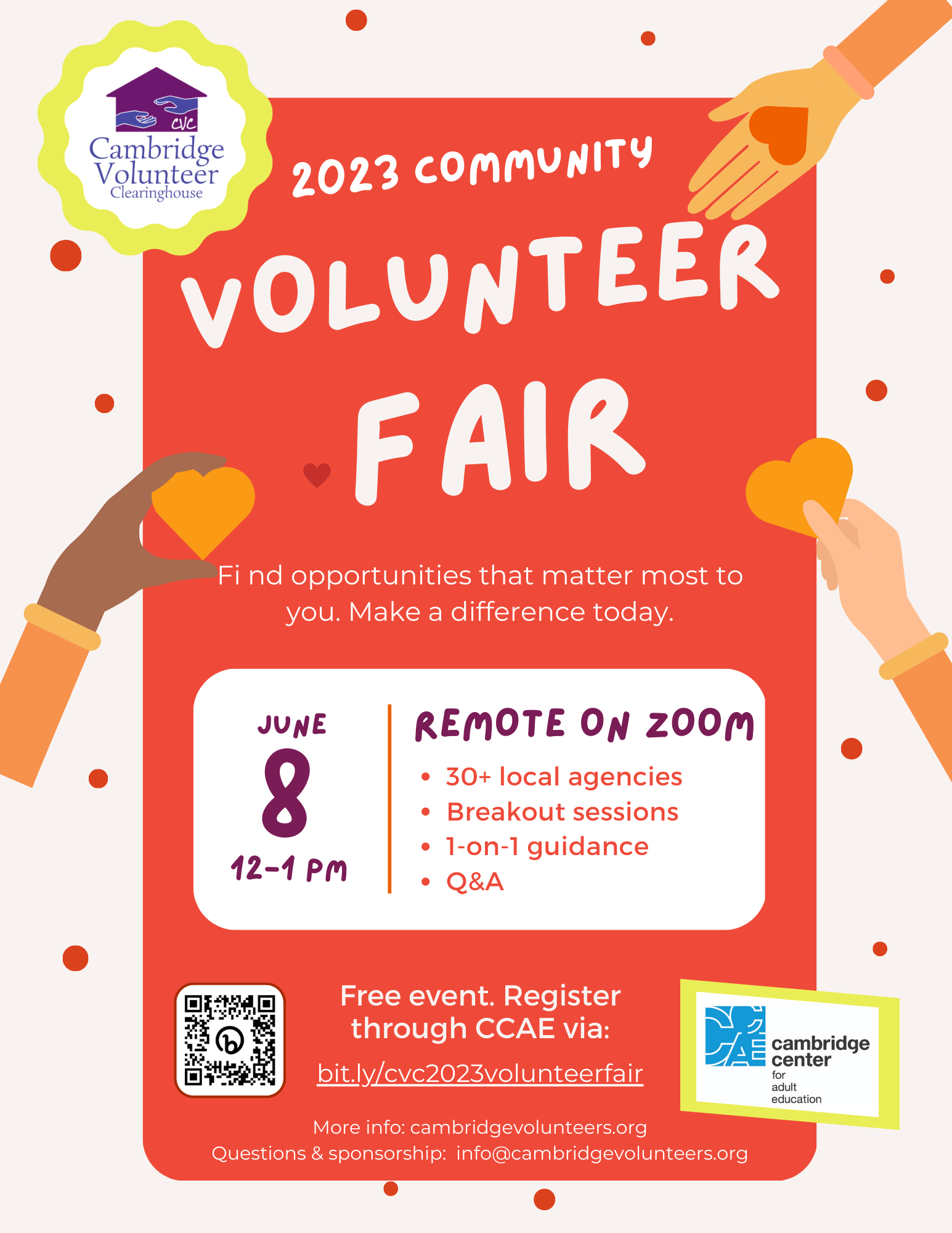 Cambridge Volunteer Clearinghouse: 2nd Annual Remote Volunteer Fair ...