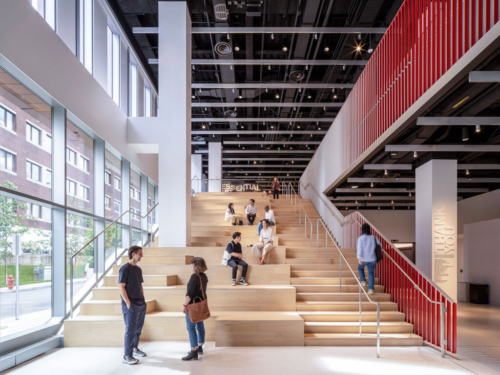 The interior of the MIT Museum.